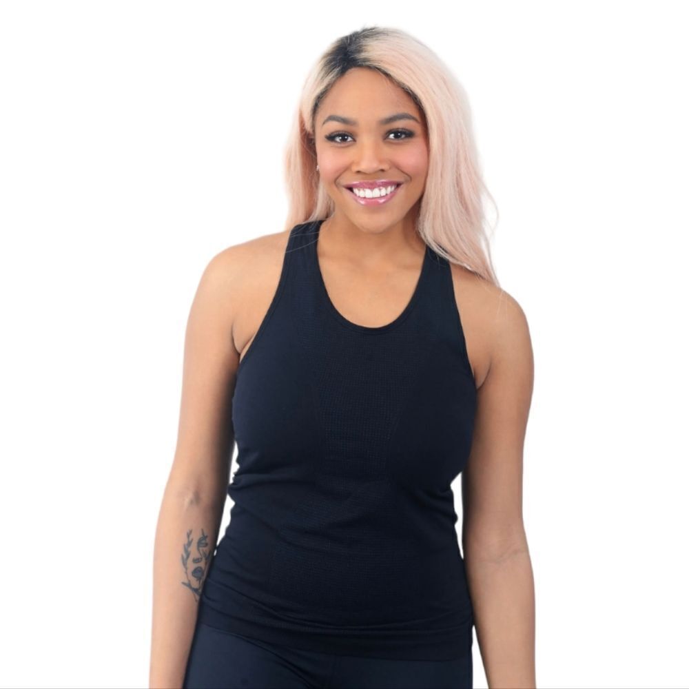 Zyia Black Copper Charged Tank women's sz XL‎